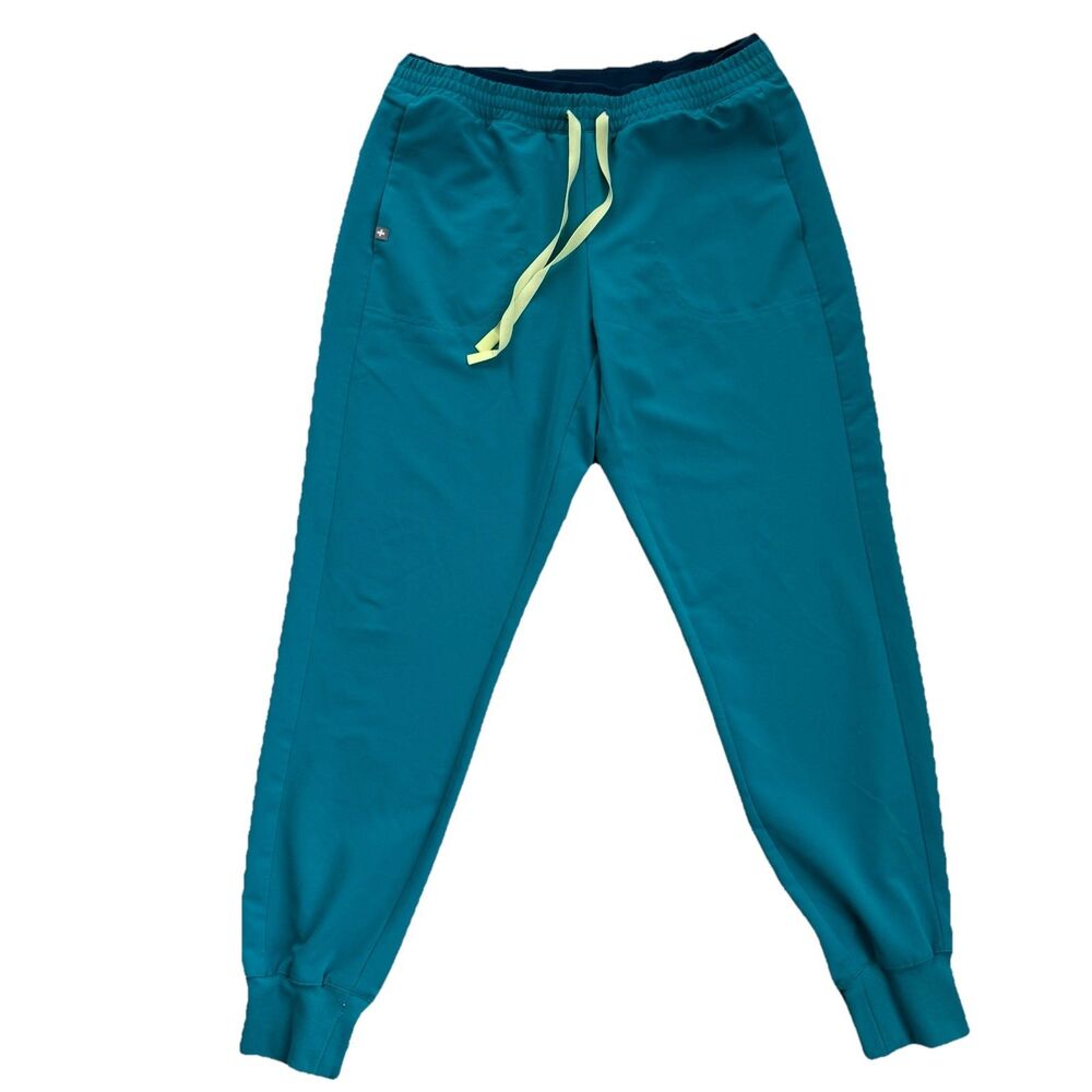 Figs Pants Women's M Teal Zamora Jogger Scrub Pants Technical Collection